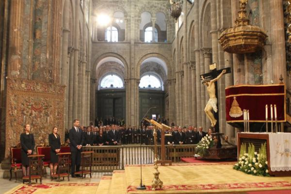 Autoridades funeral oficial Santiago 2013