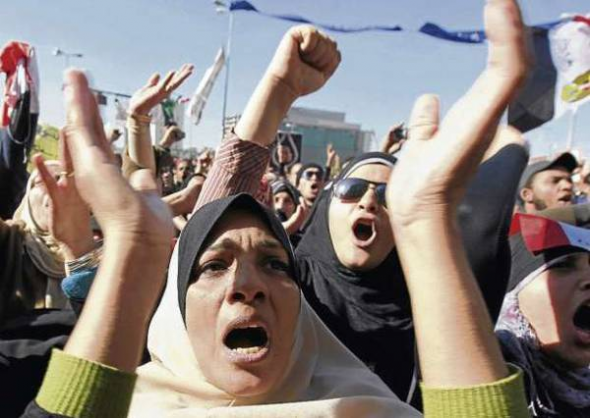 mujeres plaza Tahrir Egipto