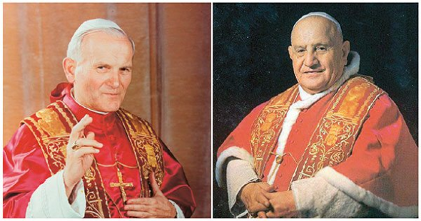 Juan Pablo II y Juan XXIIII