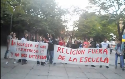 protesta a Rouco La Elipa Madrid 2013