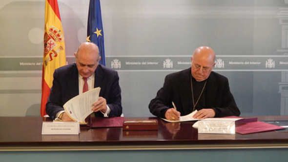 Ministro Interior y presidente obispos CEE