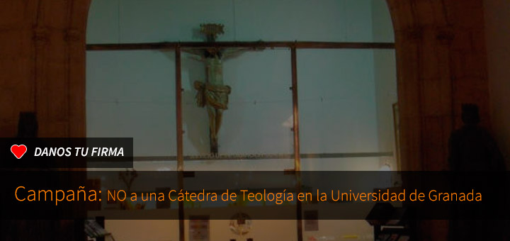 Firma contra la cátedra de teología en la Universidad de Granada