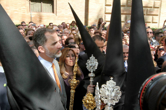 Felipe VI procesiones semana santa Sevilla 2015