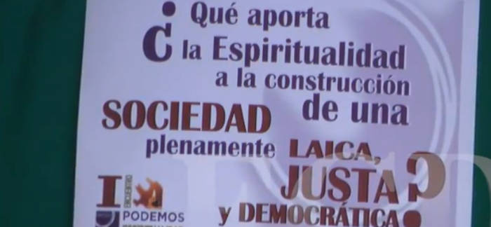 cartel espiritualidad Podemos