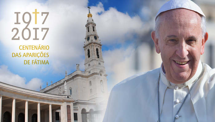 Cartel visita Bergoglio Fatima 2017
