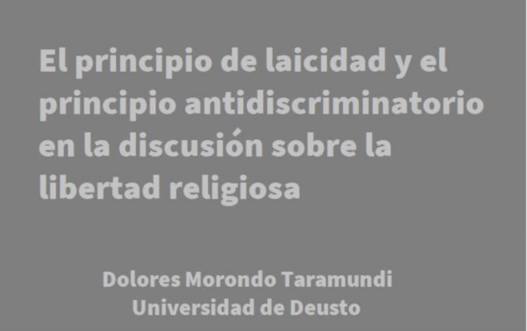 El Principio De Laicidad Y El Principio Antidiscriminatorio En La Discusión Sobre La Libertad 2529