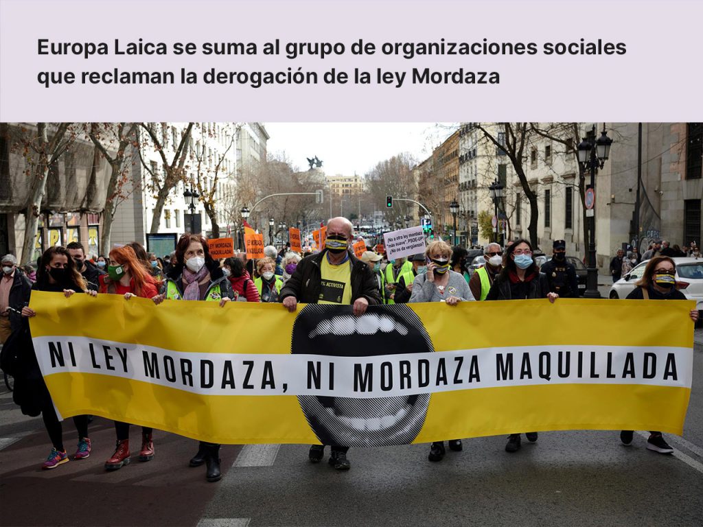 Europa Laica Se Suma Al Grupo De Organizaciones Sociales Que Reclaman La Derogación De La Ley 5228