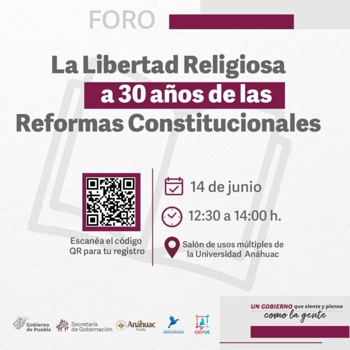 Cartel del foro mexicano “La libertad religiosa a 30 años de las reformas constitucionales”