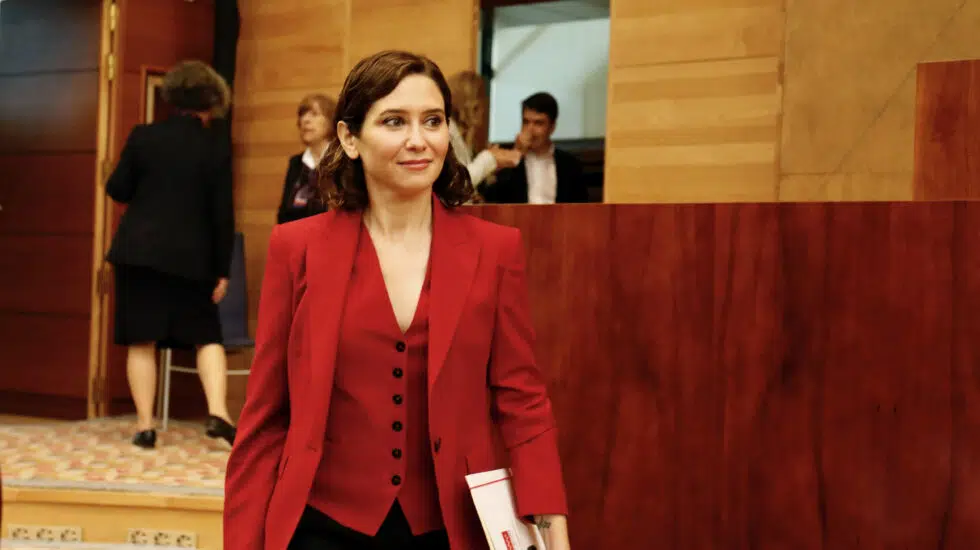 Isabel Díaz Ayuso, en la Asamblea de Madrid.