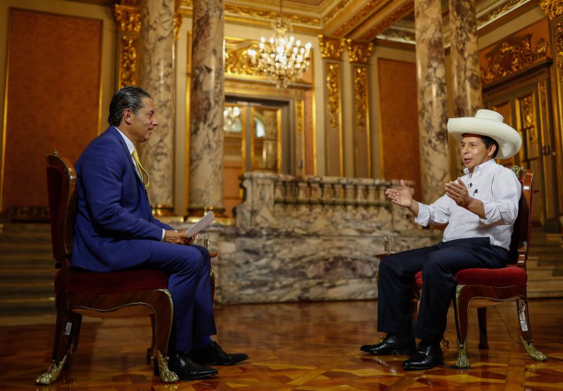 Durante una entrevista a CNN, Pedro Castillo se mostró a favor de una salida al mar para Bolivia, por lo que fue denunciado por traición a la patria. (FOTO: DIFUSIÓN)