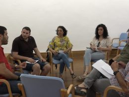 Reunión de Úbeda Laica con representantes de la candidatura Por Andalucía