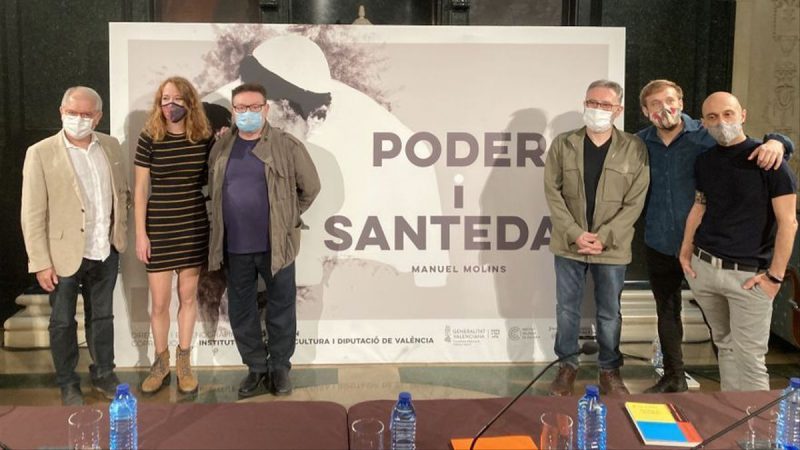Presentación de la obra de Manuel Molins en el Teatro Principal de Valencia.