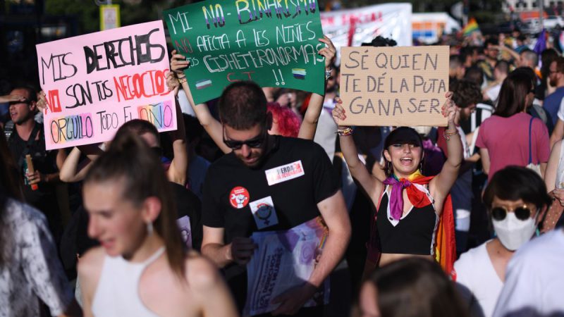 Imagen de la marcha del Orgullo Crítico de Madrid.