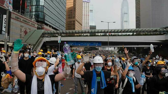 Protesta en Hong Kong por la ley de extradición a China