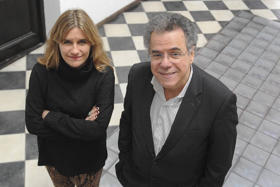Magdalena Broquetas y Gerardo Caetano. Foto: Federico Gutiérrez