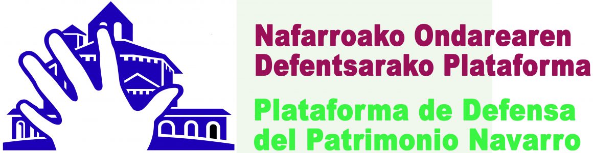 Logo de la Plataforma de Defensa del Patrimonio Navarro