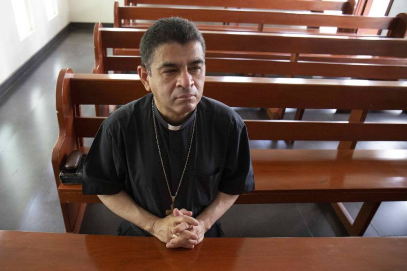 El obispo nicaragüense Rolando Álvarez, en una fotografía de archivo. Foto: Jorge Torres