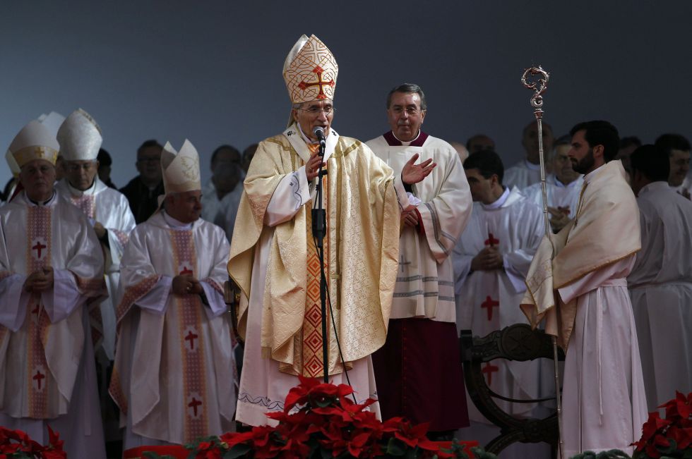 El cardenal y expresidente de la Conferencia Episcopal Española Antonio Rouco Varela, durante una homilía, en una imagen de archivo.Andres Kudacki