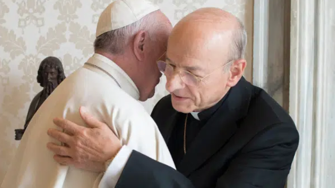 El Papa Francisco y el prelado del OPus Dei, Fernando Ocáriz