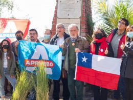 Evangélicos se manifiestan por el Apruebo en Chile
