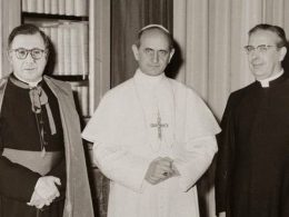 Monseñor Escrivá de Balaguer, Pablo VI y Álvaro Portillo en 1972.