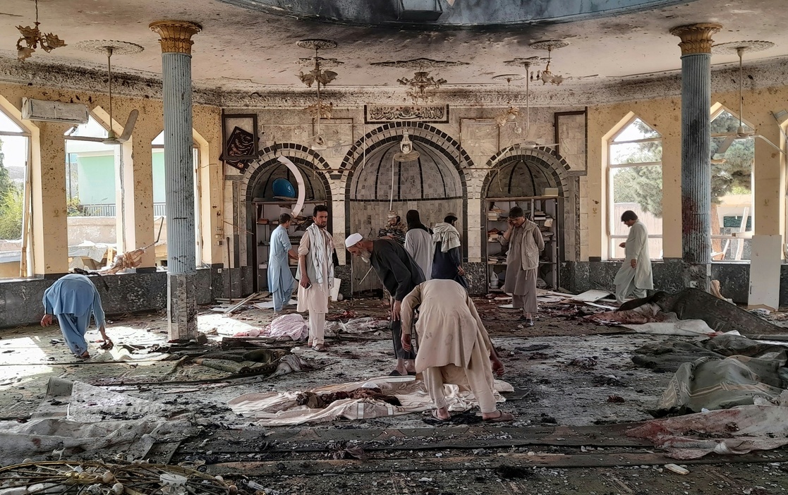 Mezquita atacada por el EI en Afganistán. Foto Ap / Archivo
