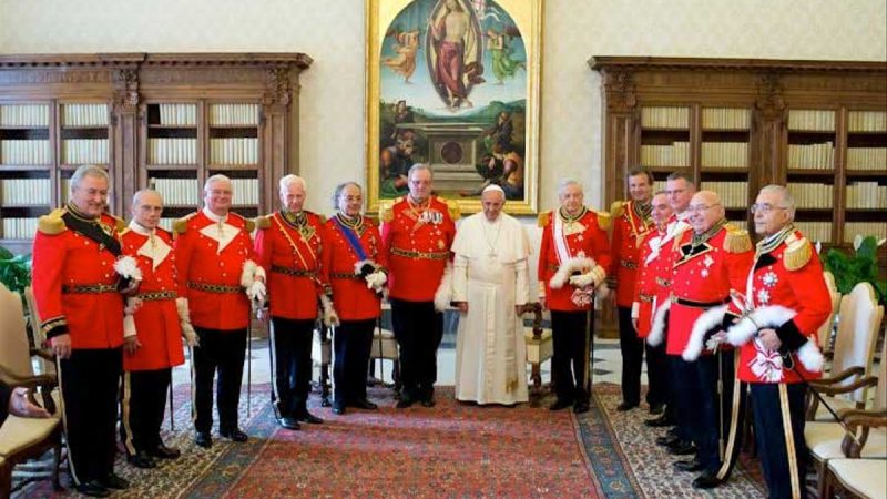 El Papa Francisco, con la Orden de Malta