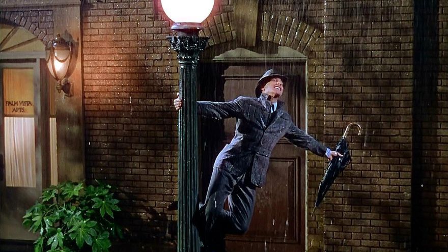 Gene Kelly, 'Cantando bajo la lluvia'.
