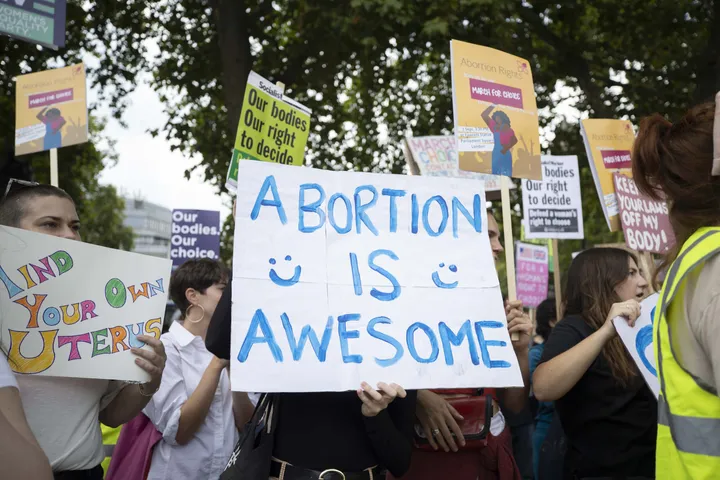 Marcha a favor del aborto en Londres este mismo mes de septiembre. Anadolu Agency via Getty Images