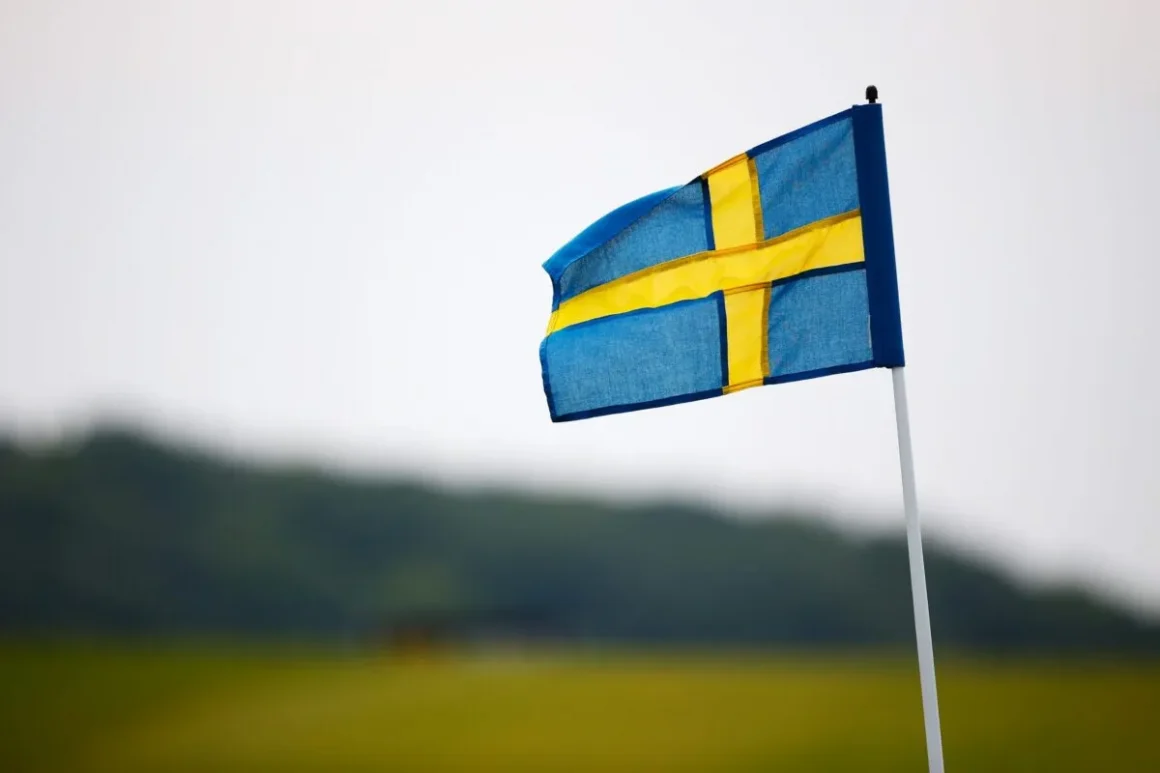Bandera sueca en Malmo, Suecia [Harry Engels/Getty Images].