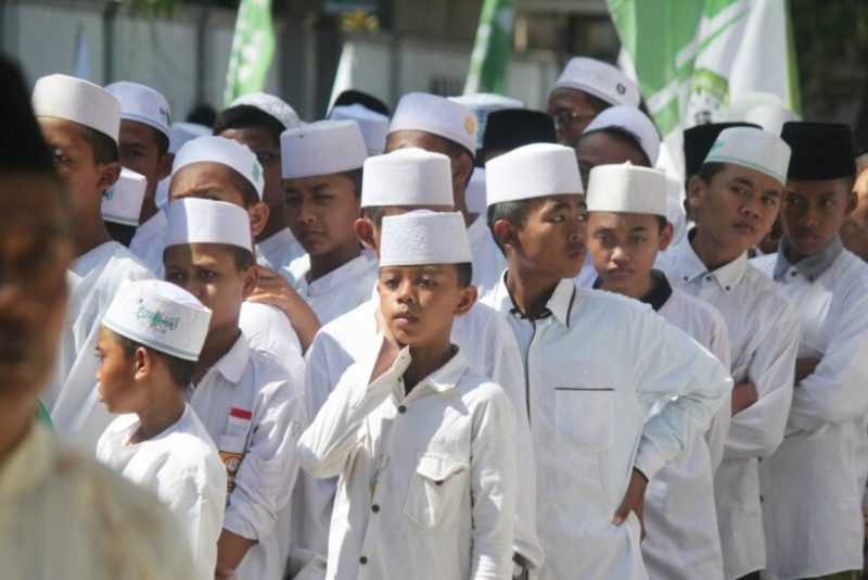 Niños musulmanes en Indonesia