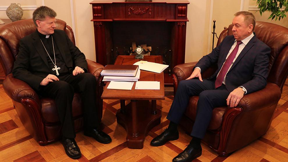 Ante Jozic, reunido con Vladimir Makei. / Ministerio de Asuntos Exteriores de Bielorrusia