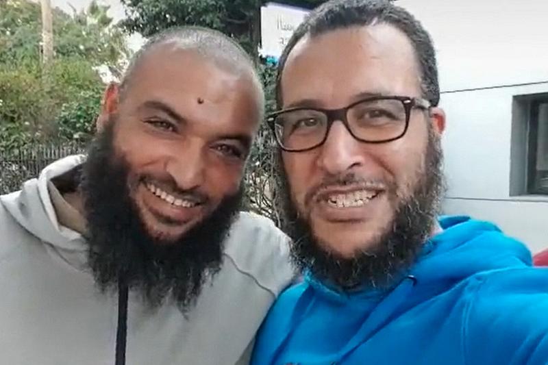 Badaoui y Azbir, en un vídeo compartido desde Casablanca. Fuente: Instagram