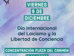 Cartel día del laicismo Granada 2022