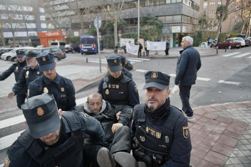 El médico Jesús Poveda, detenido por participar en el acoso a la Clínica Dator. Foto: Álvaro Minguito