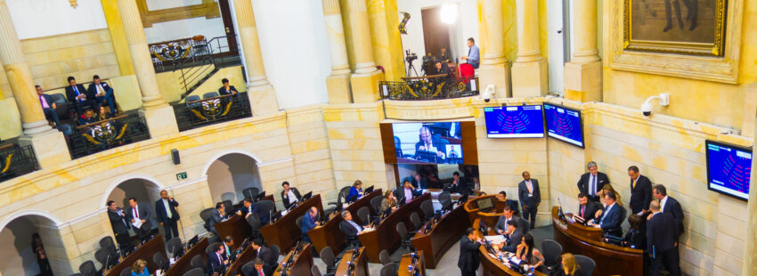 sesión del congreso de colombia