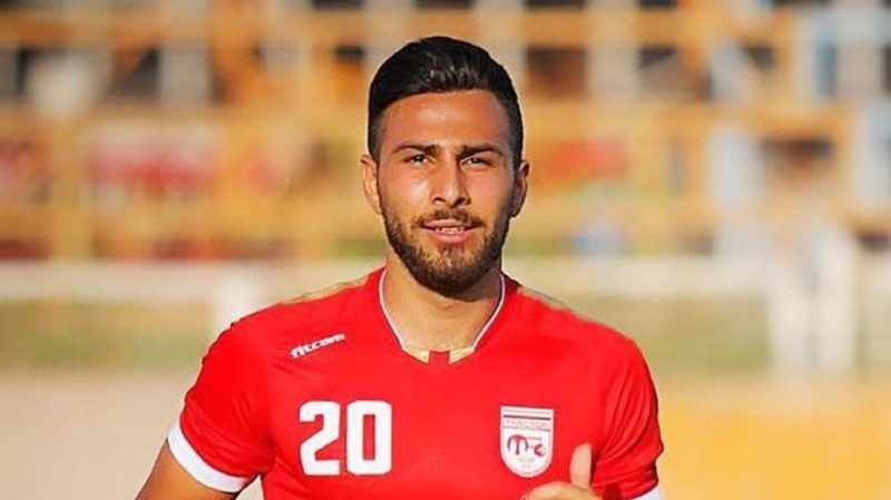 El futbolista iraní Amir Nasr-Azadani. foto: FIFPRO