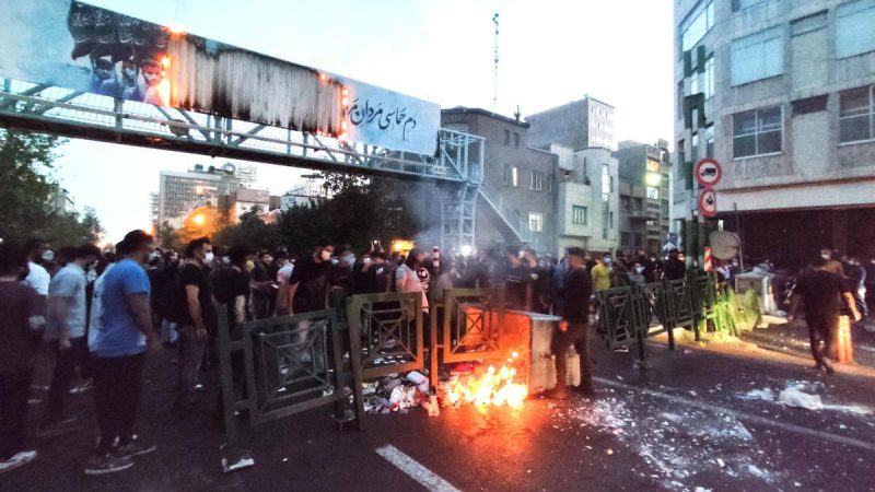 Protestas en Teherán tras la muerte de la joven Mahsa Amini EFE/EPA/STR