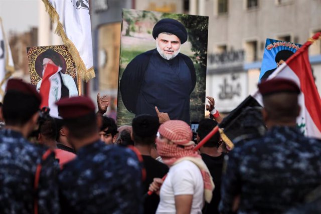 Simpatizantes del clérigo Muqtada al Sadr