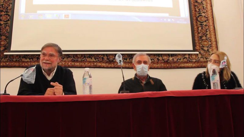 Antonio Pintor, Waleed Saleh y Ana Baragaña durante la Presentación de "Ética Laica" en Córdoba