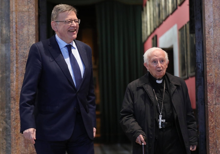 Ximo Puig con el cardenal Cañizares