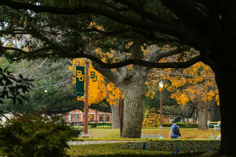 El campus de la Universidad de Baylor, en Waco, Texas, el 8 de diciembre de 2022.ANDY JACOBSOHN / AFP via Getty Images