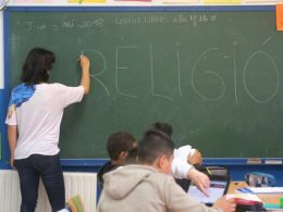 Clase de Religión en un aula pública. eldiario.es