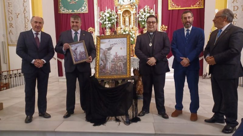 El alcalde (PP) de Algeciras (Cádiz) preside en la Iglesia N. Sra. de la Palma la presentación del cartel de la Semana Santa