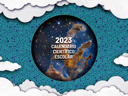 Portada del Calendario Científico escolar 2023