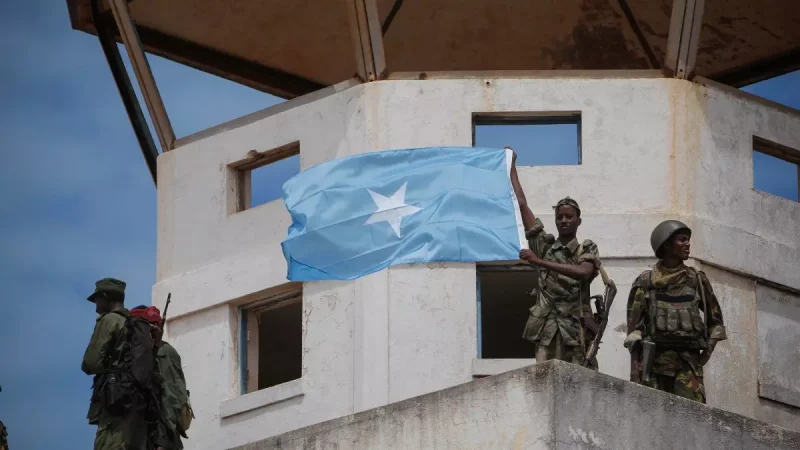 Soldados somalíes.