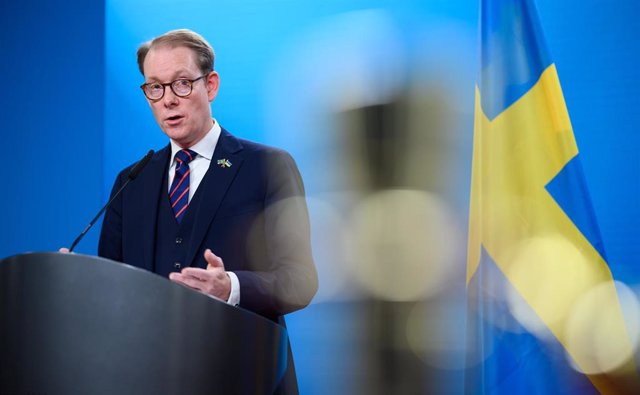 Archivo - El ministro de Exteriores de Suecia, Tobias Billstrom - Bernd von Jutrczenka/dpa - Archivo