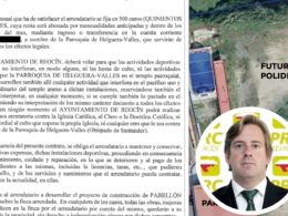 El alcalde de Reocín, Pablo Diestro Eguren, imagen del inmueble y el contrato firmado
