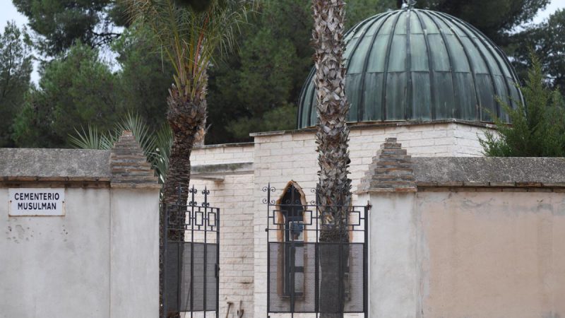 Detalle del cementerio musulmán que hay en el camposanto de Espinardo, en Murcia. ISRAEL SÁNCHEZ