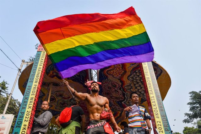Archivo - Desfile del Orgullo en Calcuta (India)